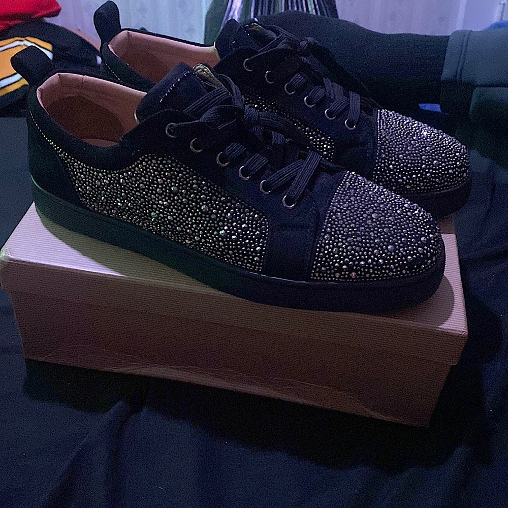 Used Christian Louboutin Louis Junior Strass Mens Shoes